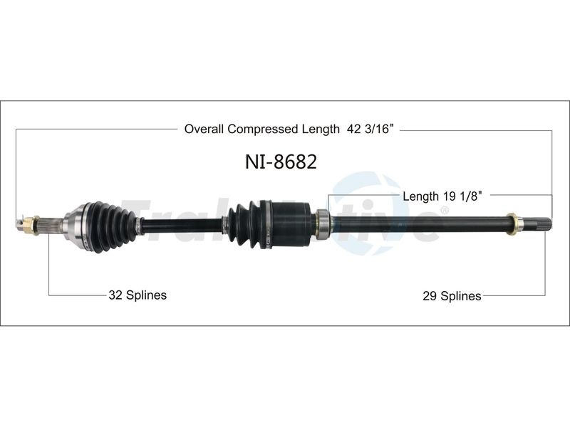 Trakmotive CV Axle Shaft – NI-8682