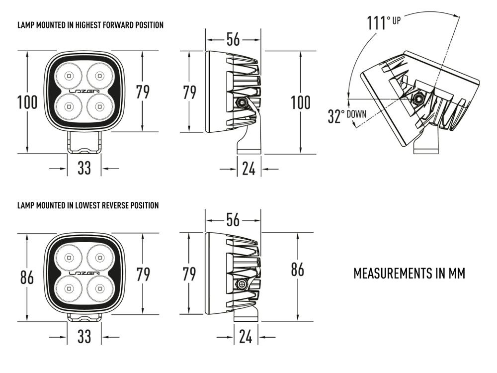 Triplerlight Work Light, Utility-25 – 00U25-US-B