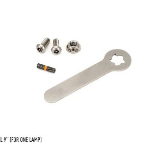 Triplerlight Driving/ Fog Light Lock, For Sentinel 9 Inch Round Driving/ Fog Light Mounts, Stainless Steel, Single – 1142K