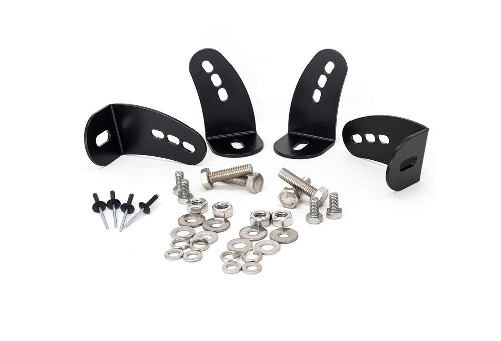 Triplerlight Light Bar Mounting Kit, For Triple-R-Light Linear-18 Elite Series LED Light Bars, Bumper Beam Mount, Mounts One Light Bar – VIFK-XC90-01K