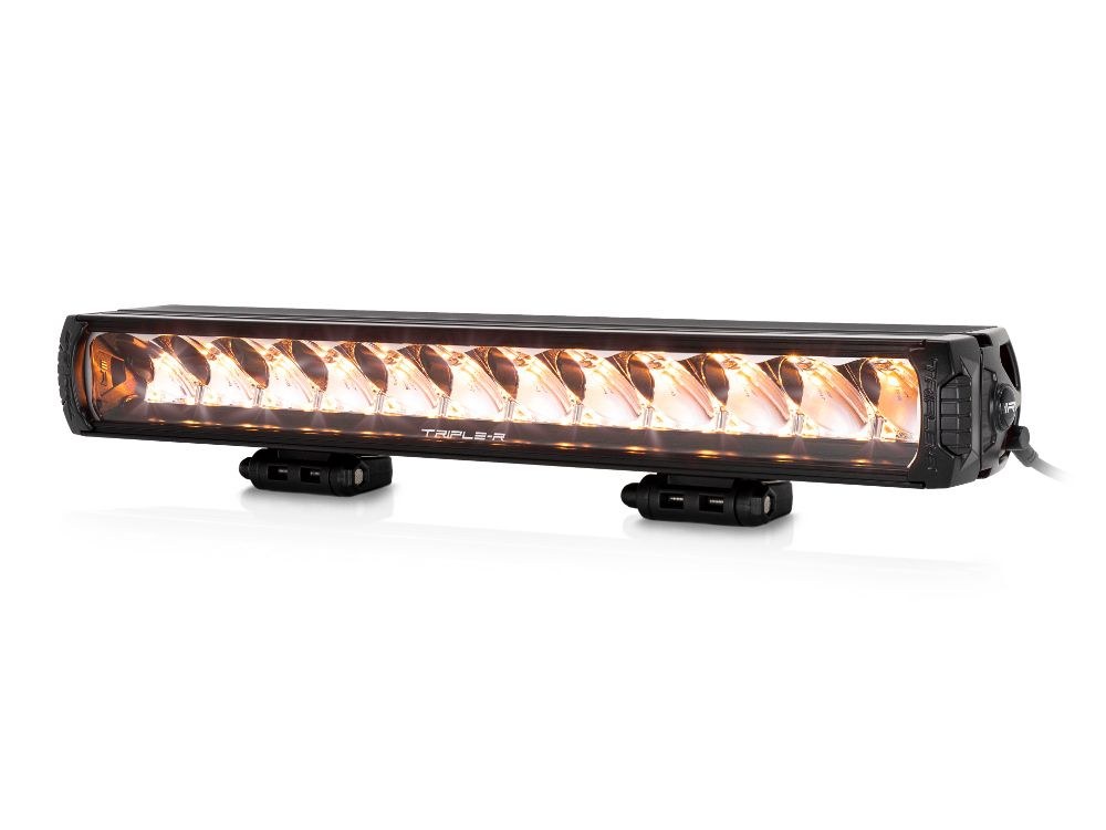 Triplerlight Light Bar, LR-1250, LED Bulbs, 23.23 Inch Length, 12 High Output Premium Bin Leds, 8.7 Amps at 14.4 Volt – LR12-PL-B