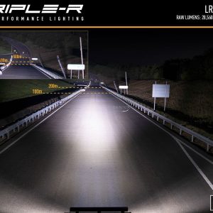 Triplerlight Light Bar, LR-28 Elite, LED Bulbs, 51.4 Inch Length, 28 High Output Premium Bin Leds, 22.6 Amps at 14.4 Volt – LR28-EL-B