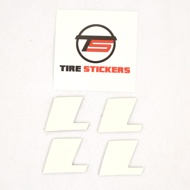 Tire Sticker Tire Sticker, Letter L, Raised Rubber Letters, 1 Inch Letter Height, Recommended for 3 Inch to 5 Inch Side Wall Heights – 9766020111