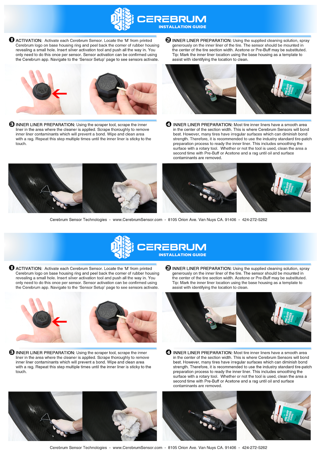 Tire Sticker Tire Pressure Monitoring System – TPMS Sensor Service Kit, Cerebrum, Smart Tire Sensor – CRBRM1PK