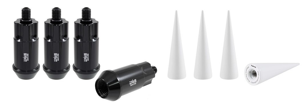 True Spike Wheel Lock, Lug Nut Lock, 14 Millimeter X 1.5 Thread Size, 60 Degree Conical, Acorn Duplex – 14155LK325
