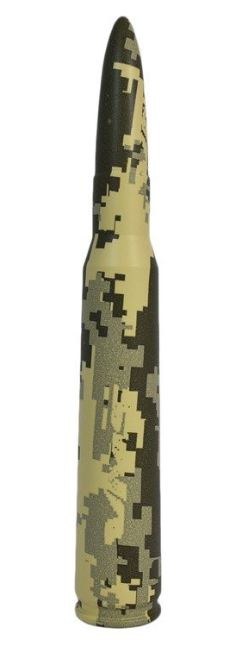 True Spike Antenna Mast, 3 Inch Length, Bullet Design, Anodized, Camouflage, Billet Aluminum, With Antenna Car Screw Adapter and Studs – SA032CA