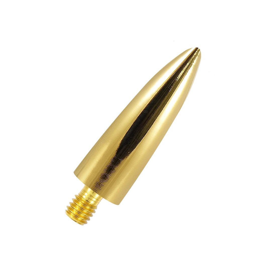 True Spike Antenna Tip, Bullet, 24K Gold, Aluminum, Threaded – SA100TIPKT