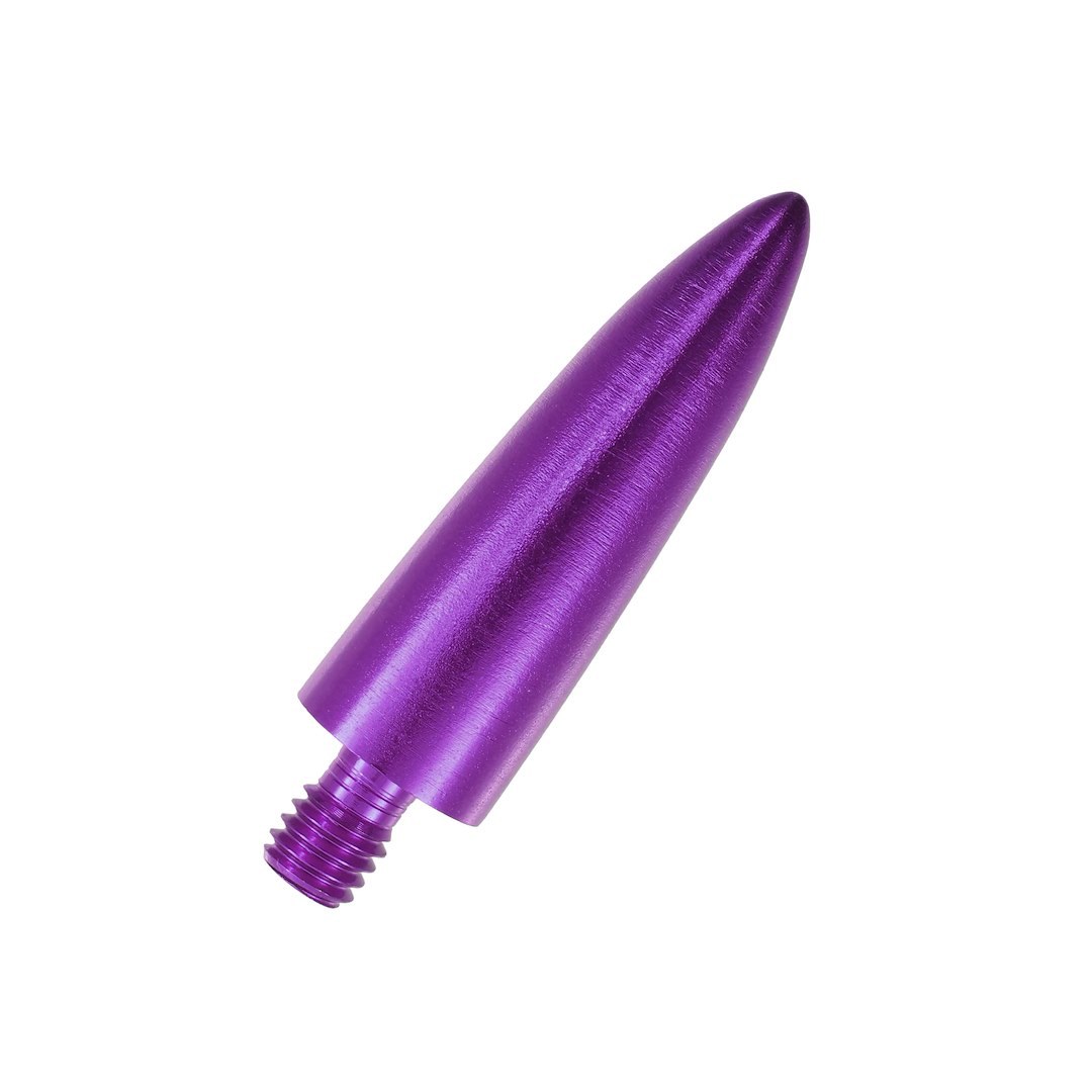 True Spike Antenna Tip, Bullet, Purple, Aluminum, Threaded – SA100TIPPR