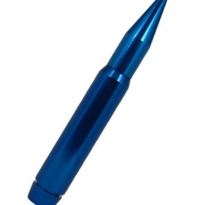 True Spike Antenna Mast, Vulcan Cat-Back System, 7 Inch Length, Fat Bullet Design, Anodized, Blue, Billet Aluminum – SA117BL