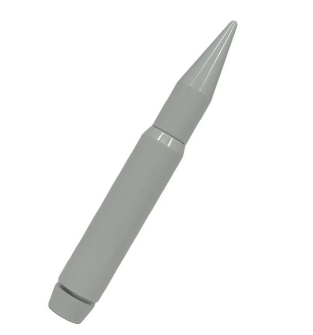 True Spike Antenna Mast, Vulcan Cat-Back System, 7 Inch Length, Fat Bullet Design, Anodized, White, Billet Aluminum – SA117WH
