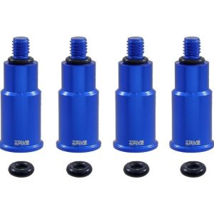 True Spike Valve Stem Cap, Blue, Billet Aluminum, Set of 4 Caps, Will Not Fit with TPMS Sensors – WVC005BL