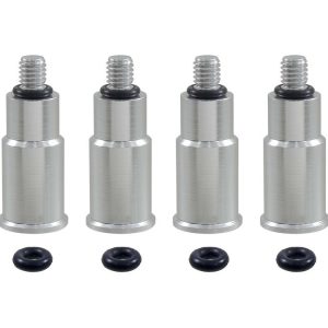 True Spike Valve Stem Cap, Silver, Billet Aluminum, Set of 4 Caps, Will Not Fit with TPMS Sensors – WVC005SL