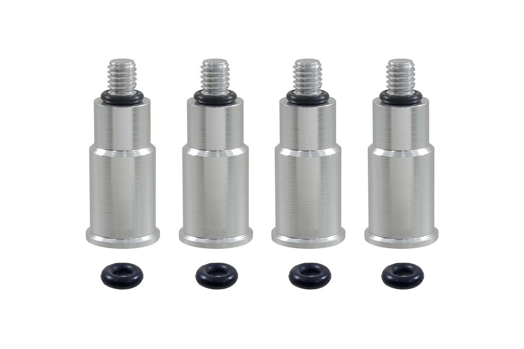 True Spike Valve Stem Cap, Silver, Billet Aluminum, Set of 4 Caps, Will Not Fit with TPMS Sensors – WVC005SL