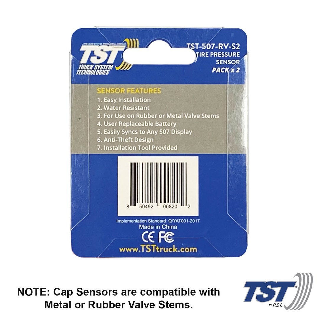 Truck Systms Tire Pressure Monitoring System – TPMS Sensor, 507 Series – TST-507-RV-S2