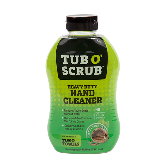 Tub O Towels Hand Cleaner, Tub O’ Scrub ™, Use to Remove Grease/ Oil/ Tough Grime with or Without Water – TS18