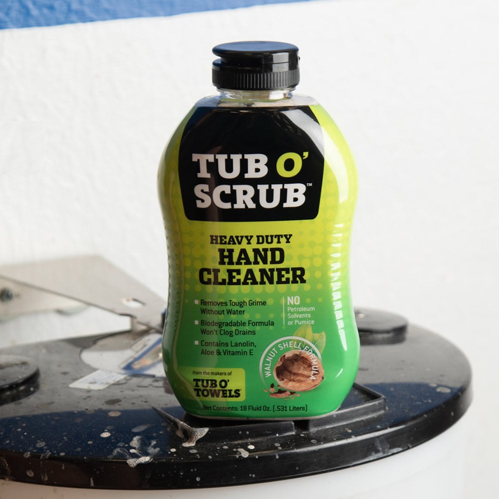 Tub O Towels Hand Cleaner, Tub O’ Scrub ™, Use to Remove Grease/ Oil/ Tough Grime with or Without Water – TS18