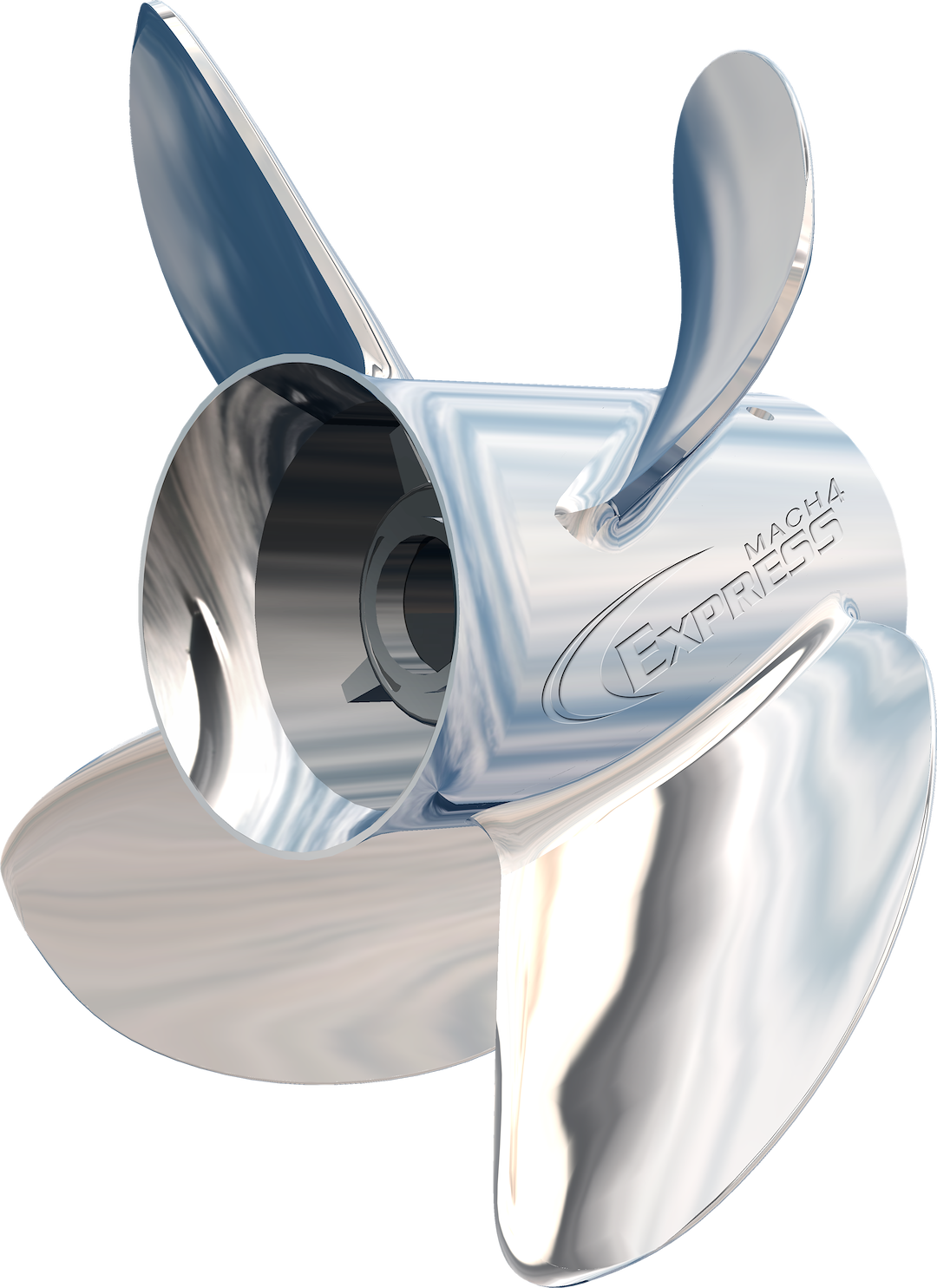 Turning Poin Propeller, Express MACH4® EX-4 Series, Outboard, 14-1/2 Inch X 17 Inch Prop Size, 14-1/2 Inch Diameter, 17 Inch Pitch, 4 Blade – 31501741