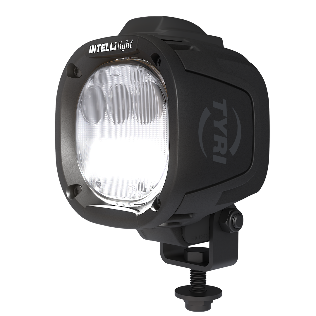 Tyri Off-Roa Work Light, 1010 Intellilight™, 4 Inch Square, Pedestal Mount, 36 Watt/ 2900 Lumens, 2.6 Amp at 12 Volt/ 1.3 Amp at 24 Volt – CIL-025-1