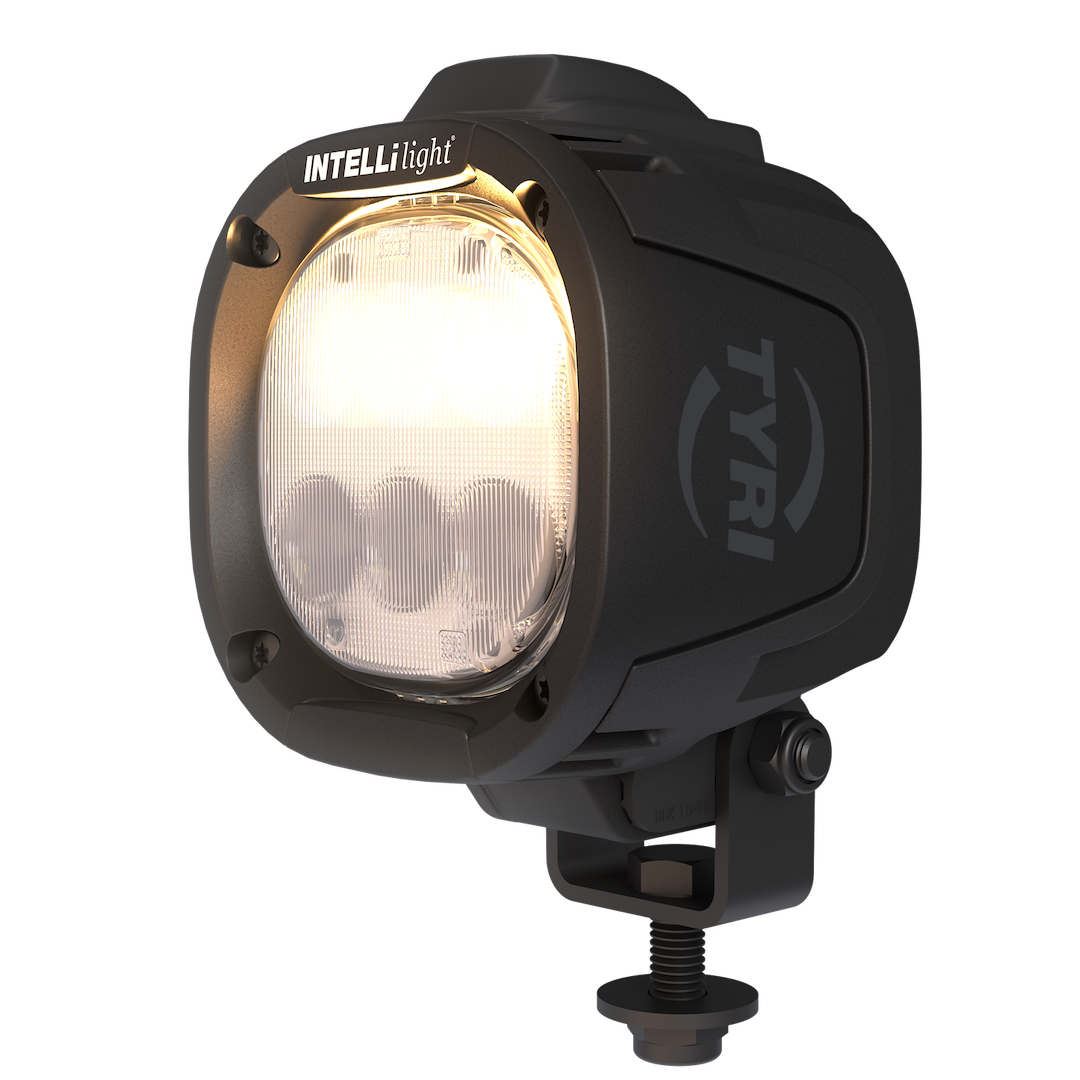 Tyri Off-Roa Work Light, 1010 Intellilight™, 4 Inch Square, Pedestal Mount, 36 Watt/ 2900 Lumens, 2.6 Amp at 12 Volt/ 1.3 Amp at 24 Volt – CIL-025-1
