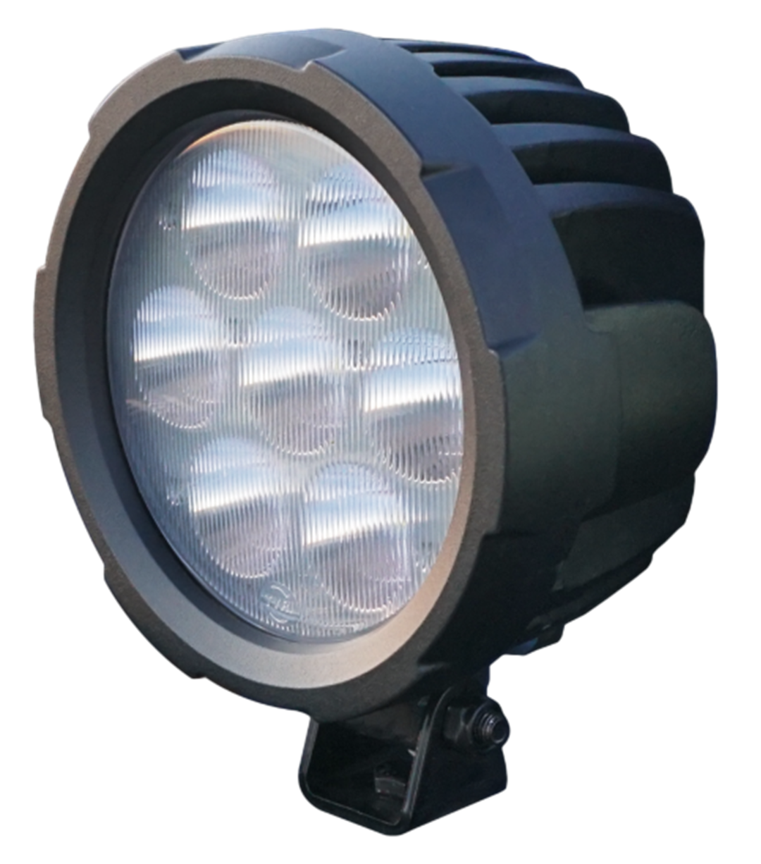 Tyri Off-Roa Work Light, D18 Series, 7.17 Inch Round, Pedestal Mount, 8000 Lumens, White LED Bulb, Polycarbonate Lens – KLK-100-1