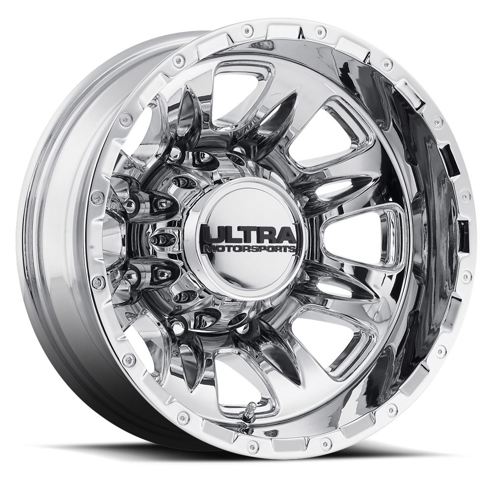 Ultra Wheel, Predator Dually 049, 17 Inch Diameter X 6.5 Inch Width, 8 X 200 Millimeter/ 8 X 7.87 Inch Bolt Pattern – 049-7692RC