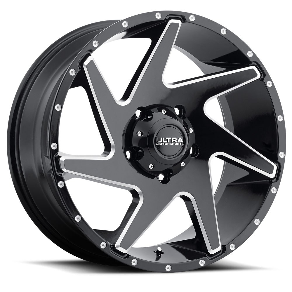 Ultra Wheel, Vortex 206, 20 Inch Diameter X 9 Inch Width, 5 X 127 Millimeter/ 5 X 5.00 Inch Bolt Pattern, 60 Degree Conical Seat Lug – 206-2973BM+18