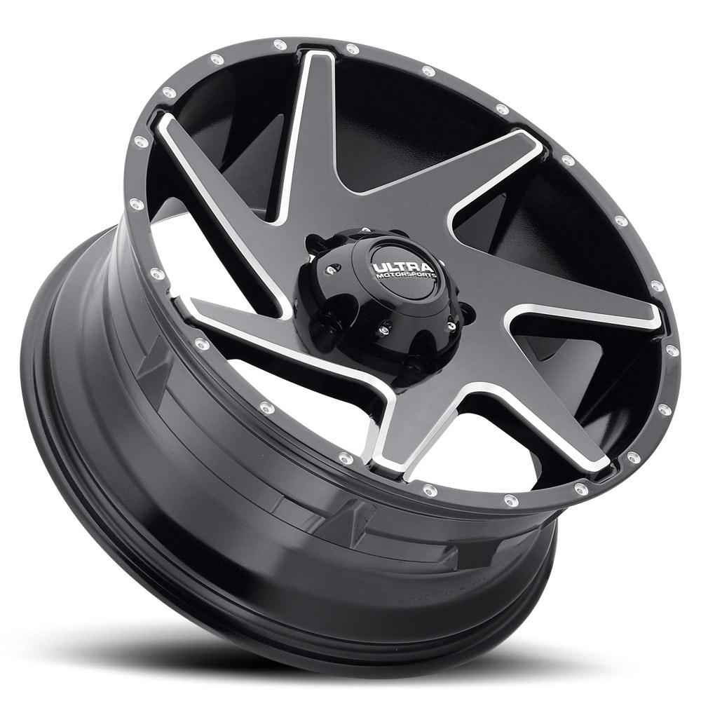 Ultra Wheel, Vortex 206, 20 Inch Diameter X 9 Inch Width, 5 X 127 Millimeter/ 5 X 5.00 Inch Bolt Pattern, 60 Degree Conical Seat Lug – 206-2973BM+18