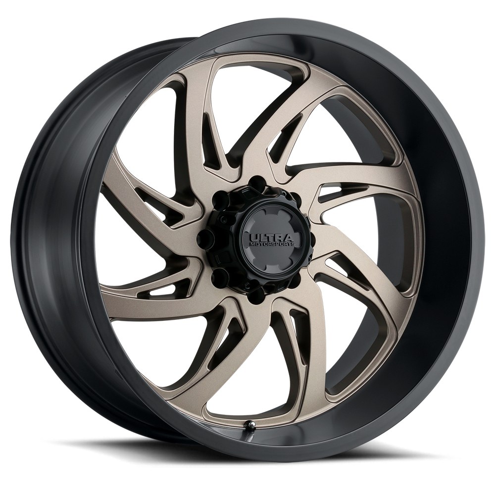 Ultra Wheel, 230 Villain, 20 Inch Diameter X 9 Inch Width, 8 X 170 Millimeter/ 8 X 6.69 Inch Bolt Pattern, 60 Degree Conical Seat Lug – 230-2987BZ+01