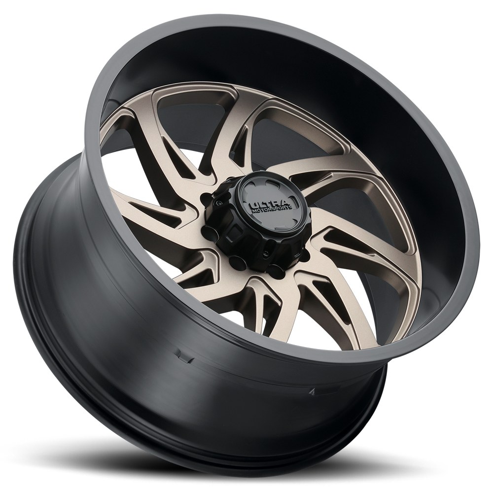 Ultra Wheel, 230 Villain, 20 Inch Diameter X 9 Inch Width, 8 X 170 Millimeter/ 8 X 6.69 Inch Bolt Pattern, 60 Degree Conical Seat Lug – 230-2987BZ+01