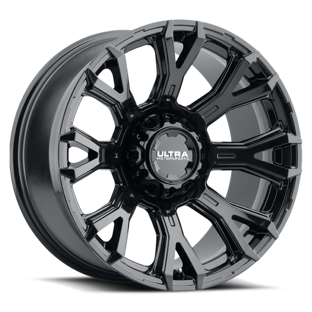 Ultra Wheel, 123 Scorpion, 20 Inch Diameter X 10 Inch Width, 8 X 165.1 Millimeter/ 8 X 6.50 Inch Bolt Pattern, -25 Millimeter Offset – 123-2181BK25