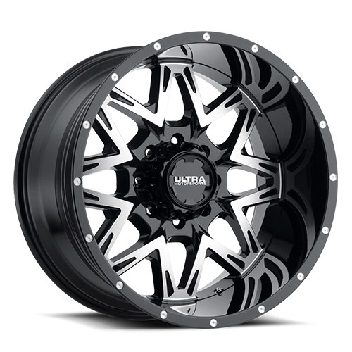 Ultra Wheel, Carnivore 254, 22 Inch Diameter X 12 Inch Width, 8 X 170 Millimeter/ 8 X 6.69 Inch Bolt Pattern, 60 Degree Conical Seat Lug – 254-2287U44