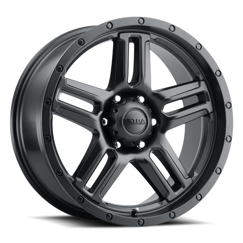 Ultra Wheel, 258 Prowler, 18 Inch Diameter X 9 Inch Width, 6 X 139.7 Millimeter/ 6 X 5.50 Inch Bolt Pattern – 258-8983SB+12