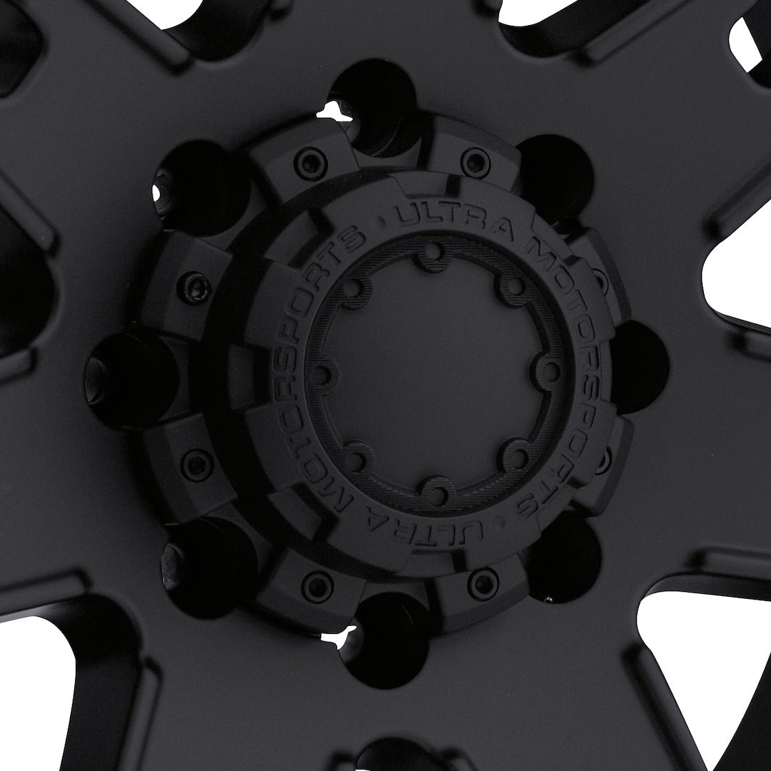 Ultra Wheel Center Cap, Fits Ultra Motorsports 195/ 198/ 237/ 238 Series Wheels, 8 X 165.1 Millimeter/ 8 X 6.50 Inch Bolt Pattern, Satin – A89-9879B