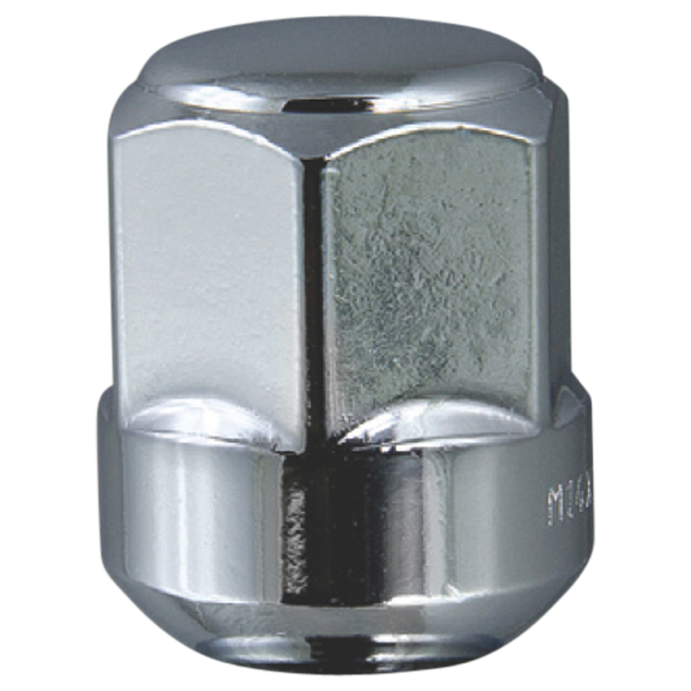 Ultra Lug Nut, 14 Millimeter X 1.5 Thread Size, Radius/ Ball Seat, Acorn Lug, 1.37 Inch Overall Length, Chrome Plated – A98-1415BC