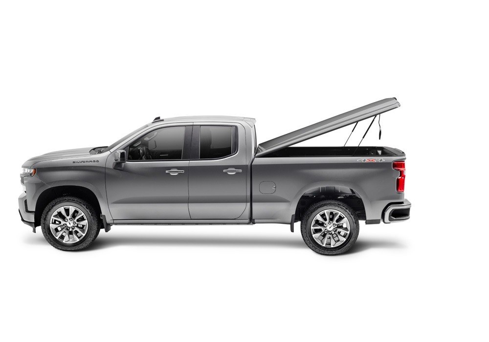 UnderCover Tonneau Cover, Elite Lx, Tilt-Up, Lockable, White Frost Tricot – Vehicle Colour Code G1W (WA140X), ABS Composite Material – UC1228L-G1W
