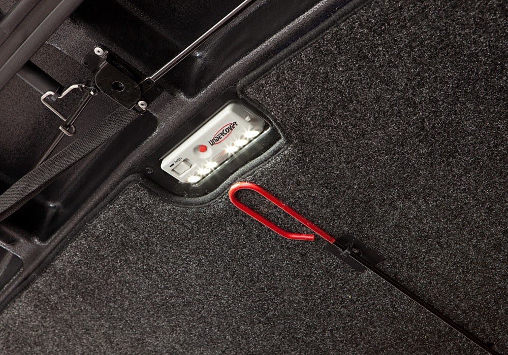 UnderCover Tonneau Cover, Elite Lx, Tilt Up, Lockable, Ruby Red – Vehicle Color Code Rr, ABS Composite Material – UC2158L-RR