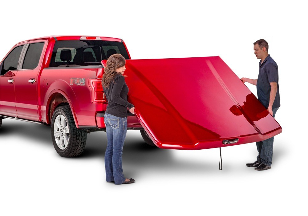 UnderCover Tonneau Cover, Elite Lx, Tilt Up, Lockable, Oxford White – Vehicle Color Code Yz, ABS Composite Material – UC2158L-YZ
