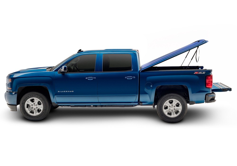 UnderCover Tonneau Cover, Lux Se Series, Tilt-Up, Lockable, Antimatter Blue – Vehicle Color Code Hx, ABS Composite Material – UC2206L-HX