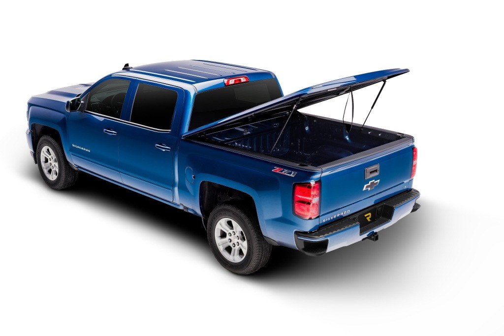 UnderCover Tonneau Cover, Lux Se Series, Tilt-Up, Lockable, White – Vehicle Color Code PW7, ABS Composite Material – UC3086L-PW7