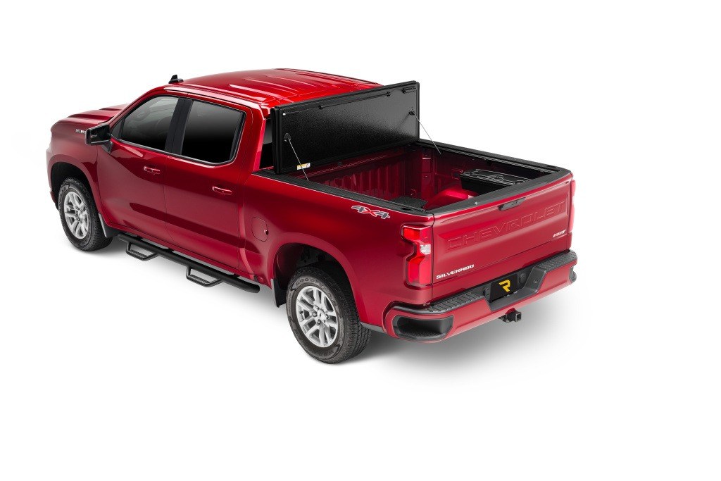 UnderCover Tonneau Cover, Armor Flex, Hard Folding, 2 Folds/ 3 Panels, Front Hinge Allows Entire Tonneau to Flip Up When Folded – AX12029