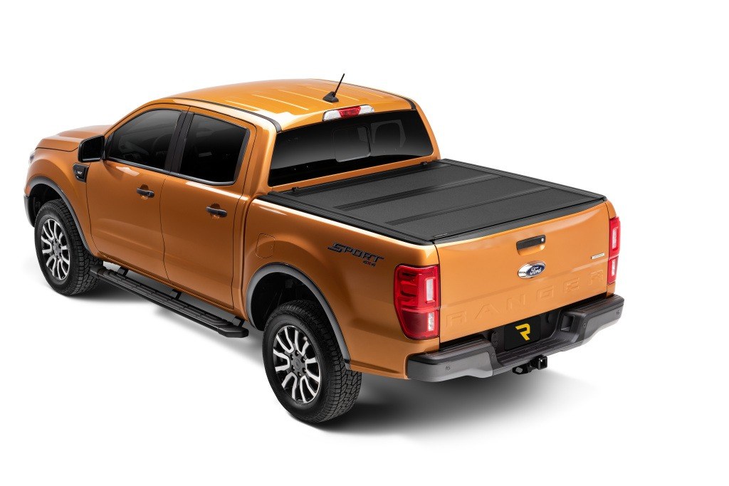 UnderCover Tonneau Cover, Armor Flex, Hard Folding, 2 Folds/ 3 Panels, Front Hinge Allows Entire Tonneau to Flip Up When Folded – AX22022