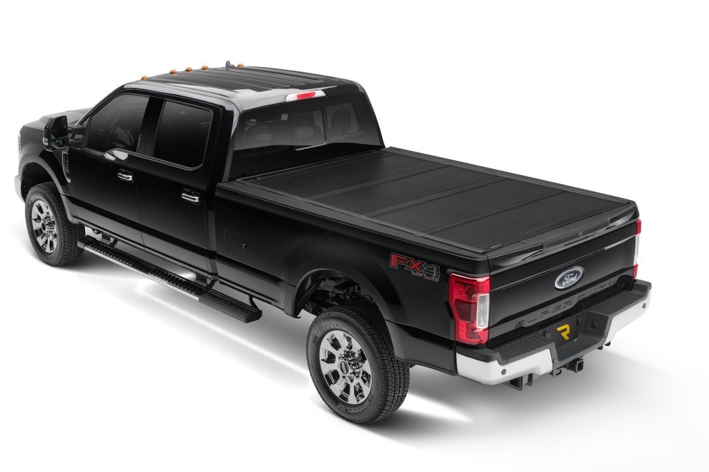 UnderCover Tonneau Cover, Armor Flex, Hard Folding, 2 Folds/ 3 Panels, Front Hinge Allows Entire Tonneau to Flip Up When Folded – AX22026