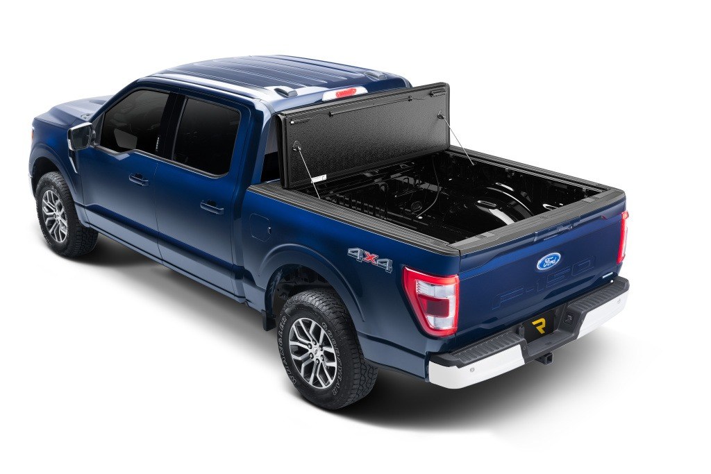 UnderCover Tonneau Cover, Armor Flex, Hard Folding, 2 Folds/ 3 Panels, Front Hinge Allows Entire Tonneau to Flip Up When Folded – AX22032