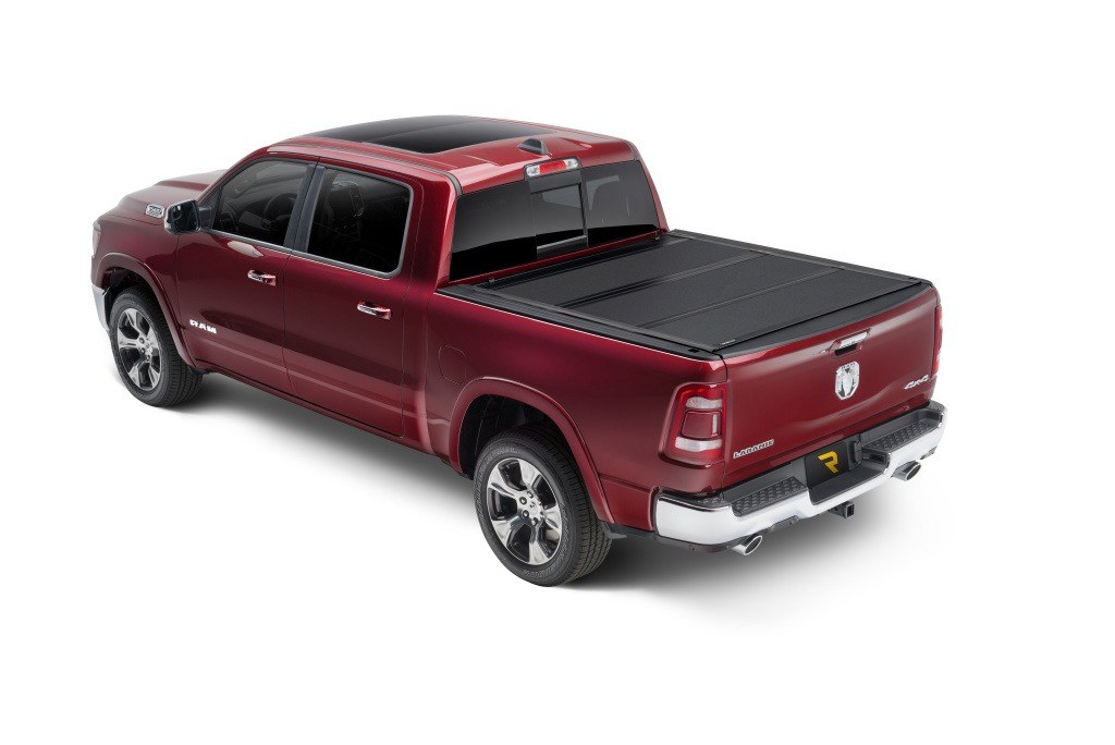 UnderCover Tonneau Cover, Armor Flex, Hard Folding, 2 Folds/ 3 Panels, Front Hinge Allows Entire Tonneau to Flip Up When Folded – AX32010