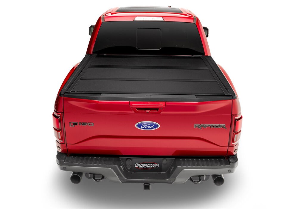 UnderCover Tonneau Cover, Armor Flex, Hard Folding, 2 Folds/ 3 Panels, Front Hinge Allows Entire Tonneau to Flip Up When Folded – AX52014