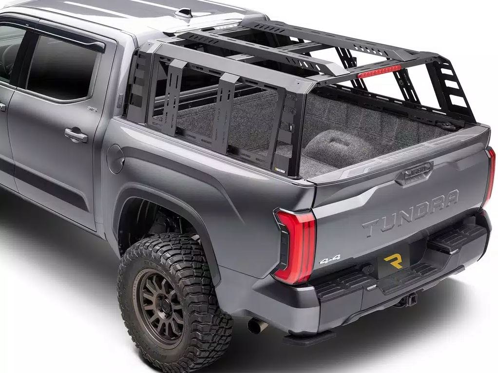 UnderCover Bed Cargo Rack, Ascend, 1000 Pound Static/ 500 Pound Dynamic Weight Capacity, Stake Pocket Mount, Powder Coated, Black – RT298501
