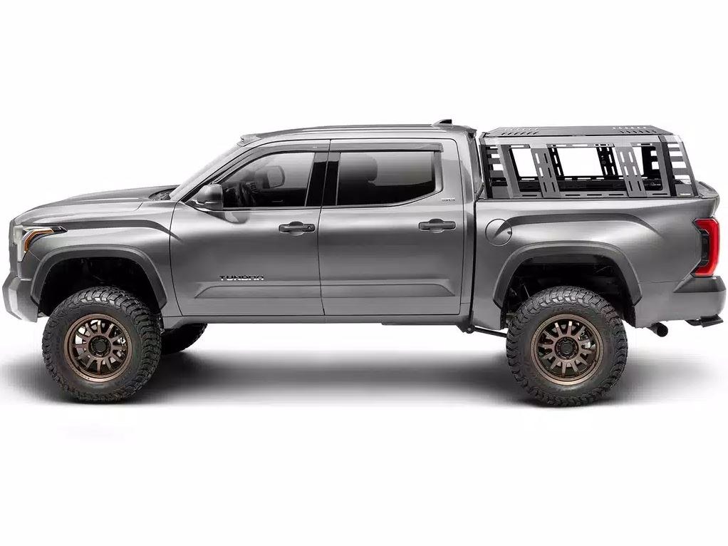 UnderCover Bed Cargo Rack, Ascend, 1000 Pound Static/ 500 Pound Dynamic Weight Capacity, Stake Pocket Mount, Powder Coated, Black – RT298501