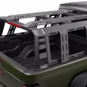 UnderCover Bed Cargo Rack, Ascend, 1000 Pound Static/ 500 Pound Dynamic Weight Capacity, Stake Pocket Mount, Powder Coated, Black – RT298502
