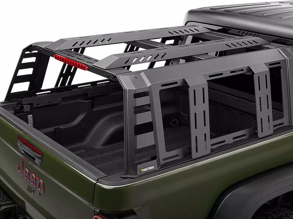 UnderCover Bed Cargo Rack, Ascend, 1000 Pound Static/ 500 Pound Dynamic Weight Capacity, Stake Pocket Mount, Powder Coated, Black – RT298502