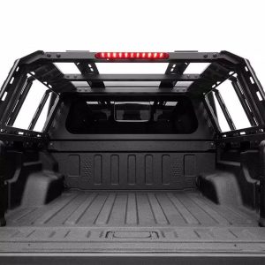 UnderCover Bed Cargo Rack, Ascend, 1000 Pound Static/ 500 Pound Dynamic Weight Capacity, Stake Pocket Mount, Powder Coated, Black – RT298502